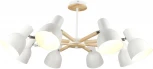 Потолочная люстра на штанге Imex MD.4748-8-S WH+CH