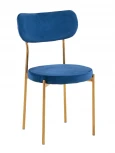 Стул Stool Group Барбара велюр синий золотые ножки УТ000028058