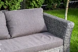 Лаунж-зона из искусственного ротанга (гиацинт), цвет серый 4SIS Капучино Сингл KSS2C2T-4-SET-TW graphite