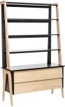 Этажерка широкая "Сканди" с тумбой 2 ящ. (1104) 2000026706632 Leset