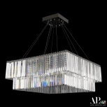 Подвесная люстра светодиодная APL LED Sicilia SH10.86.C.Ni.4000 (220V, хрусталь, на тросе)