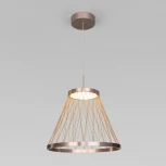 Подвесной светильник Eurosvet Cesta 40016/1 LED коричневый (220V, на проводе, круглые)