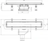 Душевой лоток Pestan Confluo Premium Line 450 белое стекло/сталь