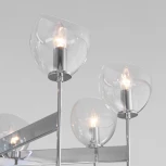 Потолочная люстра на штанге Arrista 60130/8 Eurosvet хром Smart (220V, управление смартфоном, голосовое управление, умный дом - Minimir Home, Алиса, Маруся, Салют)