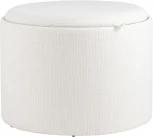 Пуф-столик с ящиком Хюгге L рогожка белый УТ000035343