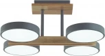 Потолочная люстра на штанге Lumion Plato 8031/72CL серый, дерево/металл, акрил LED 108W 3000-6000К 220V