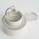 Светильник потолочный Feron HL367 Barrel AURA 48407 12W, GX53, белый IP44 (220V, круглые)