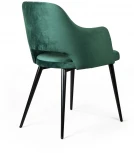 Стул William с подлокотниками, бархат зелёный 19/ черный конус Top Concept custom 78332
