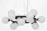 Подвесной светильник Lumina Deco Marsiada LDP 6033-15 BK (220V, на тросе, шарики, молекулы)