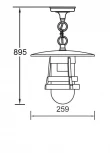 Уличный светильник подвесной Oasis Light 68905 Bl (220V, на цепи, IP44)