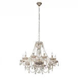 Подвесная люстра Vitaluce V5087/10 (220V, хрусталь, на цепи, свеча)