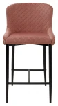 Полубарный стул M-City ARTEMIS BLUVEL-52 PINK (H=65cm), велюр