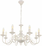 Подвесная люстра Arte Milano AM342620 342620/8 WT+G (220V, на цепи, подсвечник, свеча)