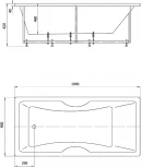 Акриловая ванна Акватек Феникс 190 слив слева, с фронтальным экраном