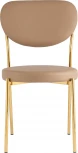 Стул Барбара NEW экокожа бежевая золотые ножки
