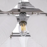 Подвесная люстра Arte Milano AM-4653 4653.L750.H240.E14.12 Ni (220V, на тросе, перо)