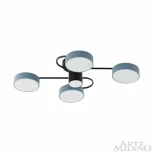 Потолочная люстра на штанге Arte Milano Ferrara 253039/4+1 Bk/Gr (LED, 220V, круглые)