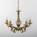 Подвесная люстра Abrasax Sylvia L.8110-5YB (220V, на цепи, свеча)