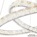 Подвесной светильник Arte Milano Venezia 311311/D800-D600 NI (регулировка яркости, LED, 220V, хрусталь, пульт управления, на тросе)