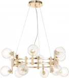 Подвесная люстра Crystal Lux LUXURY SP12 GOLD