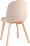 Стул Stool Group Fog с подушкой бежевый деревянные ножки УТ000036895