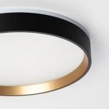 Настенно-потолочный светильник с подсветкой Черный+Золото Citilux Etalon CL750241 (LED, 220V, круглые, IP40)