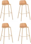 Стул барный Mist желтый 4 шт Stool Group (арт.УТ000038326)