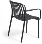 Стул уличный La Forma (ex Julia Grup) Isabellini (Черный/ Полипропилен,Пластик,Металл)