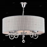 Подвесная люстра Freya Bertrand FR5906-PL-05C-CH (220V, на цепи, узор в клетку)
