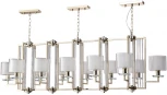 Подвесная люстра NICOLAS SP12 L1600 GOLD/WHITE Crystal Lux