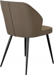 Стул DikLine 222 микровелюр V10 капучино /к/з STONE, ножки черные 00-00053882