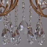 Подвесная люстра ILLUMICO IL2326-8POR-39 GD (220V, хрусталь, на цепи, подсвечник, свеча)