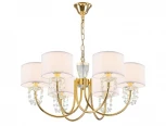 Подвесная люстра с хрустальными подвесками Newport 4360 4366/C new gold (220V)
