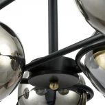 Потолочная люстра на штанге Lumion Camilie 8060/6C черный/дымчатый металл/стекло E27 6*60W 220V