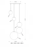Подвесной светильник Globo Varus 15851-5 (220V, на проводе, шарики)