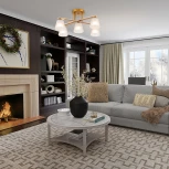 Потолочная люстра на штанге Escada Silva 1101/5PL 5х60Вт E27, металл/стекло, золото