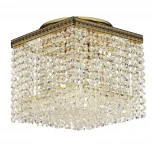 Потолочная люстра буше Dio D'Arte Cremono E 1.2.24.100 G (220V, хрусталь, куб)