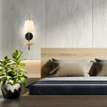 Бра Escada Aspen 582/1A 1x40Вт E14, металл/дерево/ткань, античная бронза/черный/дерево