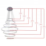 Подвесной светильник с пультом LED Lu Carte Tanis LC-22-0516