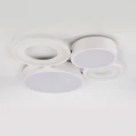 Потолочный светодиодный светильник с таймером Escada Streamline 10286/4LED 53Вт, с ПДУ, металл/акрил, белый (220V)