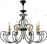 Подвесная люстра Maytoni Karina H631-PL-08-B (220V, на цепи, подсвечник, свеча)