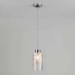 Подвесной светильник Eurosvet 50002 50002/1 хром (220V, на проводе, круглые)