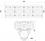 Уличный консольный прожектор Светон Галеон Фрегат 41-85-Ш-155x70-ПТ/0/0-4К80-К67 CB-C0601041 41 (LED, 220V, IP67)