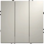 Выключатель трехклавишный (кашемир) Voltum S70 VLS030103