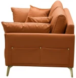 Диван ESF CALIFORNIA NAPPA SF002 (2-х местный) коричневый 6606/Кожа