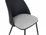 Стул Gabi ОГОГО 803377 (светло-серый, черный)