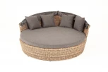 Плетеная кровать круглая, цвет соломенный 4SIS Стильяно YH-L618W