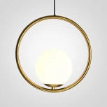 Подвесной светильник Matthew Mccormick Studio Mila Pendant ImperiumLoft 73527-22 (73527-22) (220V, на проводе, шар, кольцо)