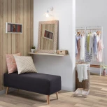 Банкетка La Forma (ex Julia Grup) Dyla (Черный/ Бук,Сосна,Сталь,ДСП,Пена)