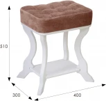 Банкетка Берже 26 белый ясень от фабрики Mebelik